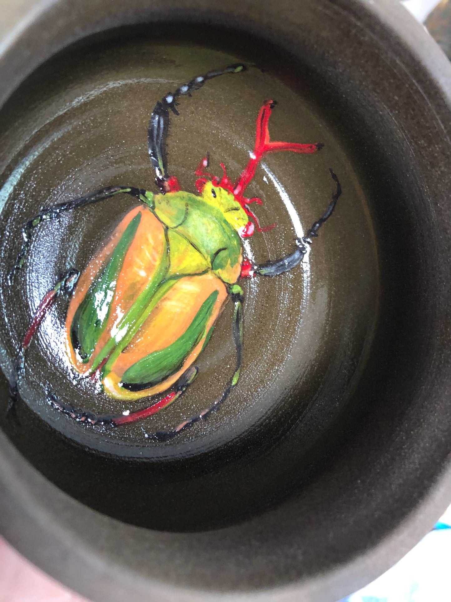 Striped Love Beetle Bowl